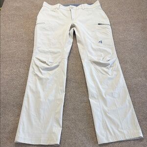 Eddie Bauer First Ascent Pants Men's 36x36 Khaki Stretch Guide Hiking Outdoors